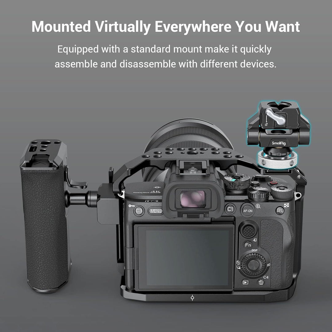 SMALLRIG Cold Shoe Monitor Mount, HawkLock Mini, Drop-in Quick Release Swivel und Tilt Monitor Holde