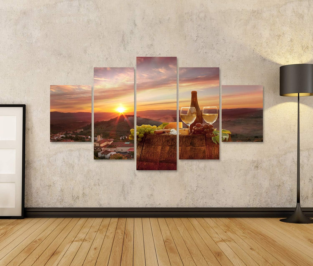 islandburner Bild auf Leinwand Weinberg In Chianti Toskana 11A Bilder Wandbilder Poster Leinwand 170