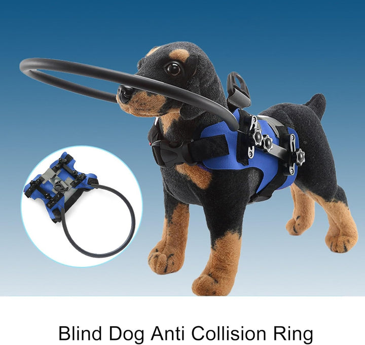 Blindenhundegeschirr, einfach zu befestigender, Einstellbarer Blindenhund-Stossstangenschutz, schaff