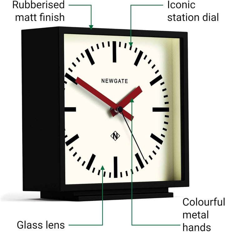 NEWGATE® Amp Silent Sweep Kaminuhr – 'No Tick' – eine Moderne Kaminuhr – Uhren für Wohnzimmer – Büro