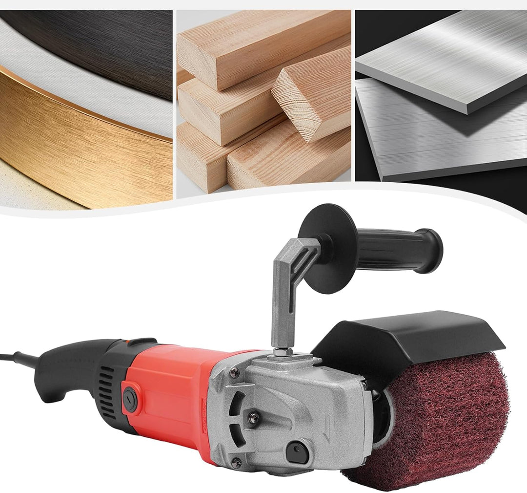 1580W Satiniermaschine Holz BüRstenschleifer Schleifmaschine Winkelschleifer Polieren Walzenschleif