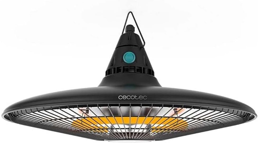 Cecotec Elektrischer Aussenheizlüfter zur Deckenmontage ReadyWarm 1500 Power Ceiling, 1500 W, Haloge