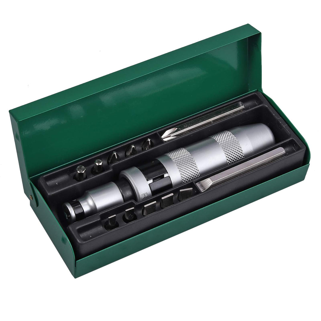 Justech 13stk 1/2" Schlagschrauber Hand Schlagschraubendreher Satz Handschlagschrauber Set Schrauben