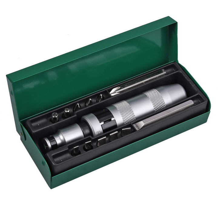 Justech 13stk 1/2" Schlagschrauber Hand Schlagschraubendreher Satz Handschlagschrauber Set Schrauben