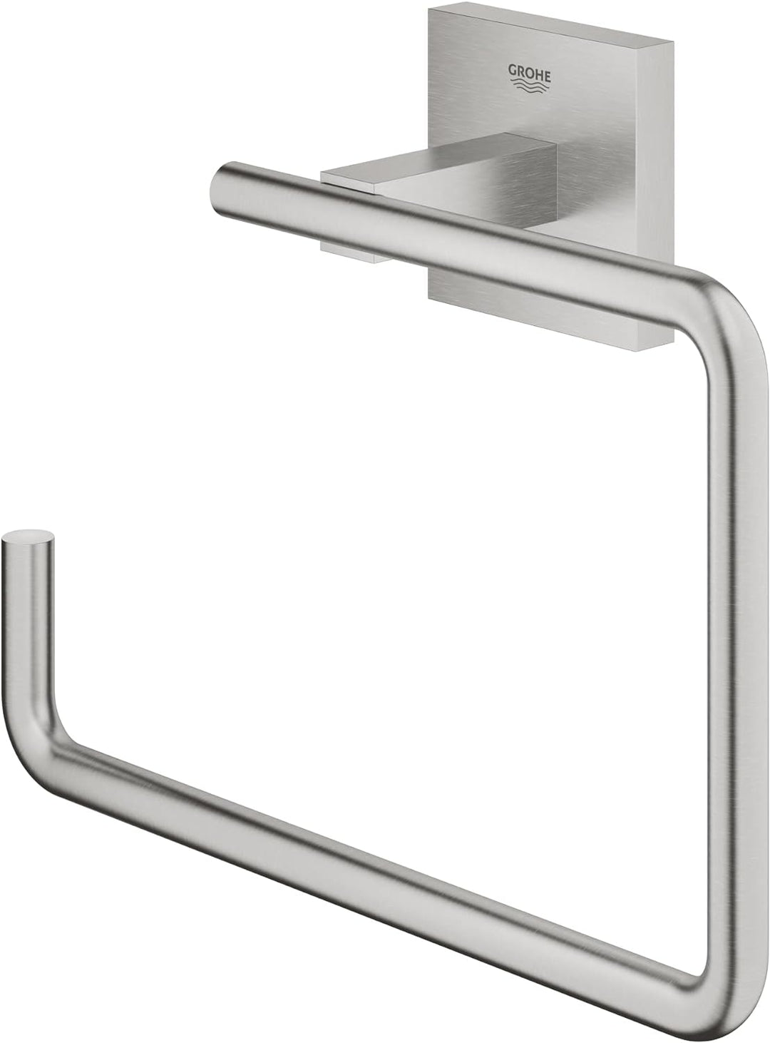 GROHE Start Cube - Handtuchring (verdeckte Befestigung, Material: Metall), supersteel, 40975DC0, Sup