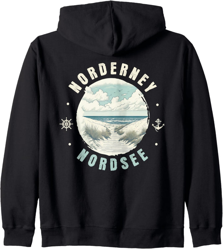 Norderney Strand Urlaub Ostfriesische Inseln Nordsee Kapuzenjacke