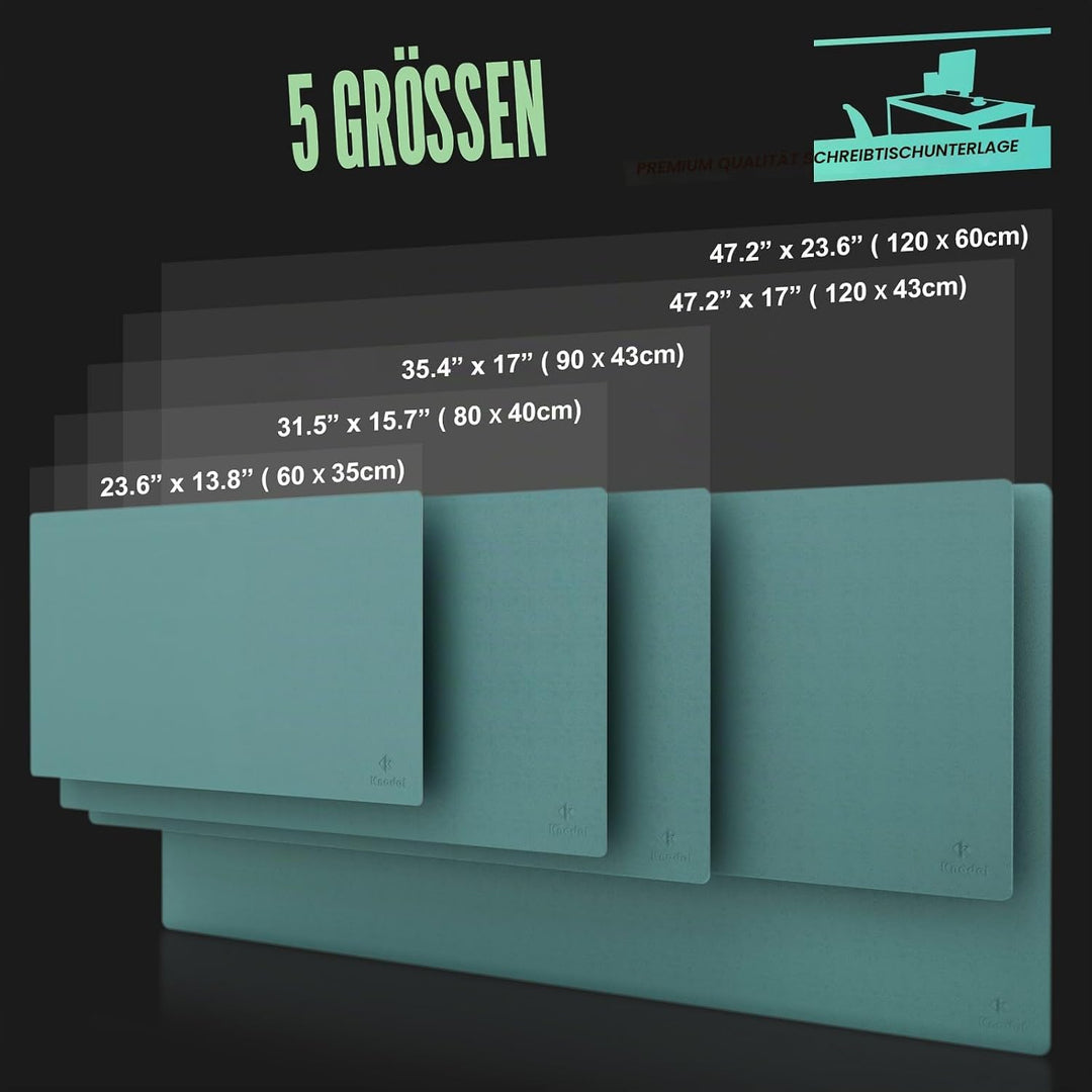Knodel Tischunterlage, Schreibtischunterlage, 120 x 60cm PVC Tischunterlage, Laptop Tischunterlage,