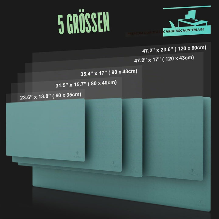 Knodel Tischunterlage, Schreibtischunterlage, 120 x 60cm PVC Tischunterlage, Laptop Tischunterlage,