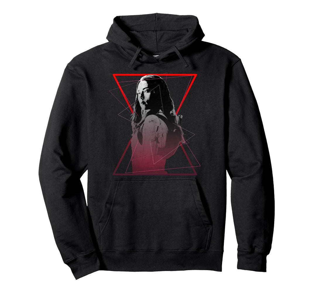 Marvel Black Widow Logo Portrait Pullover Hoodie