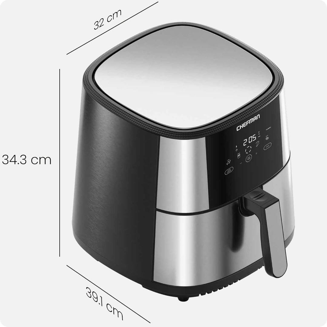 Chefman TurboFry Touch Heissluftfritteuse, XL 7.6-L Familiengrösse, One-Touch Digitale Voreinstellun