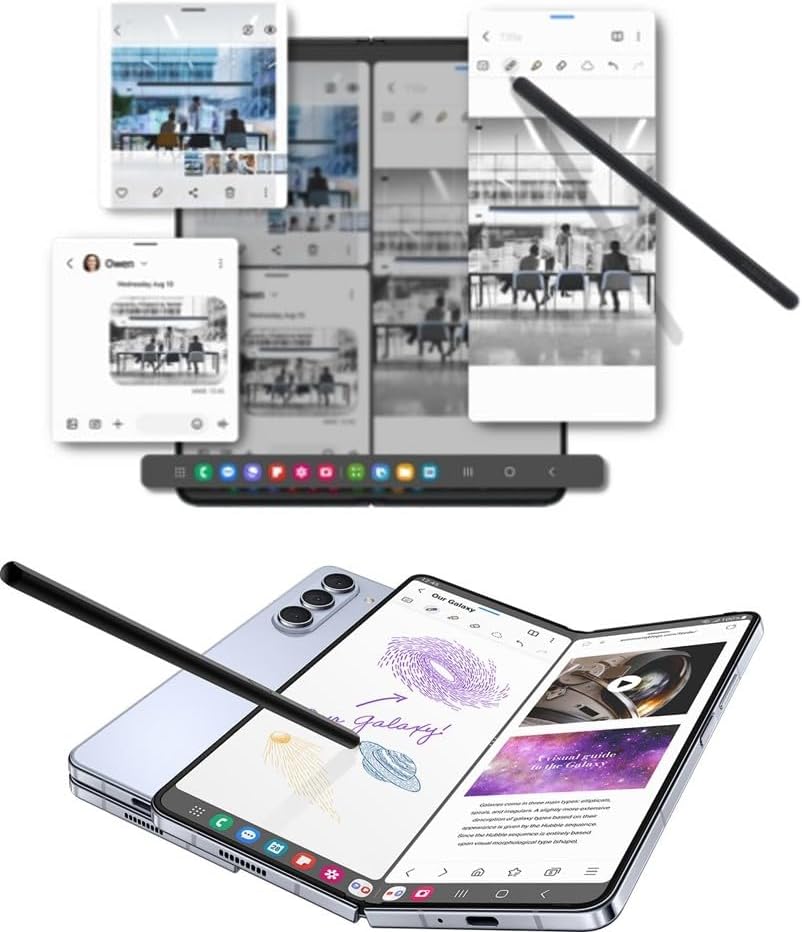 Fold 5 S Pen Fold Edition, nur kompatibel mit Galaxy Z Fold 5 Handys, schlanke 1,5 mm Stiftspitze, 4