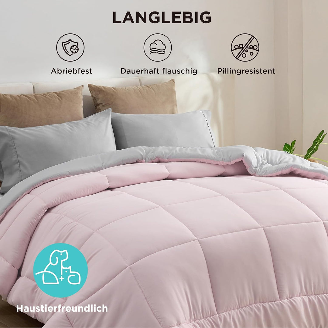 BEDSURE Bettdecke Ohne Bezug 135x200 - Bettdecke 135x200 für Allergiker, Warm & Gemütlich Ganzjahres
