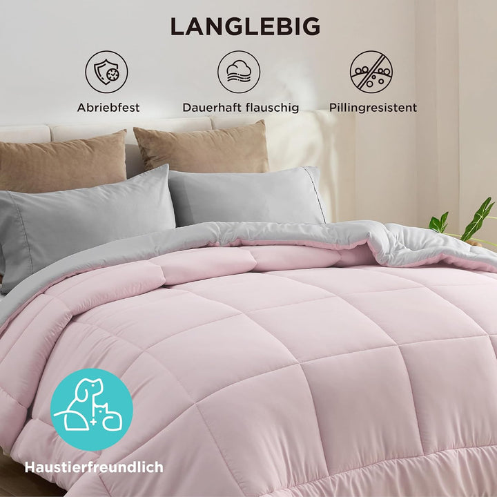 BEDSURE Bettdecke Ohne Bezug 135x200 - Bettdecke 135x200 für Allergiker, Warm & Gemütlich Ganzjahres