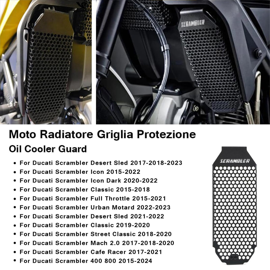 Ölkühlerschutz Oil Cooler Guard Für D&uca-ti Scrambler 2015 2016 2017 2018 2019 2020 2021 Monster 79