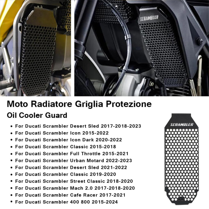 Ölkühlerschutz Oil Cooler Guard Für D&uca-ti Scrambler 2015 2016 2017 2018 2019 2020 2021 Monster 79