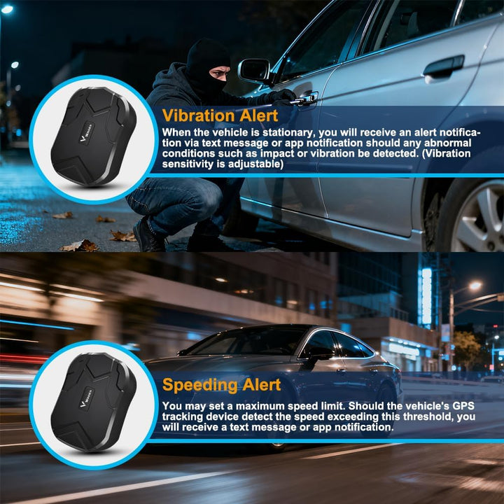 WINNES 4G GPS-Tracker für Auto, TK905C Diebstahlschutz ohne Abonnement, 20.000 mAh (240 G Standby),