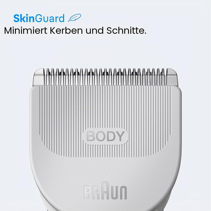 Braun Series 3 Körpertrimmer, +3 Pflegeutensilien, mit SkinGuard Technologie, 80 Minuten Aktionszeit