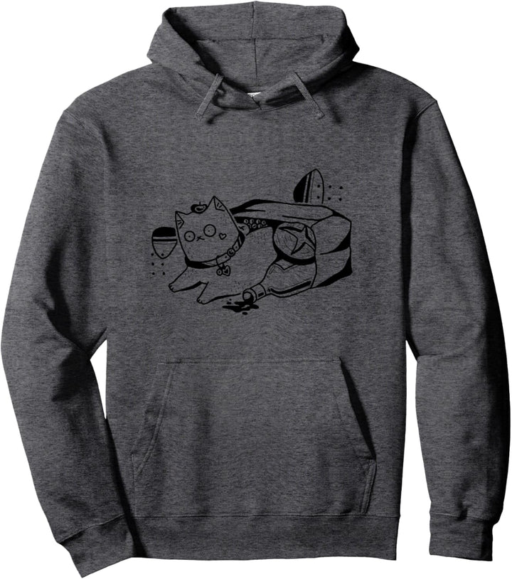 Ungeschickte Katze Einkaufstasche Geschenk Katzen-Fan Lustig Pullover Hoodie