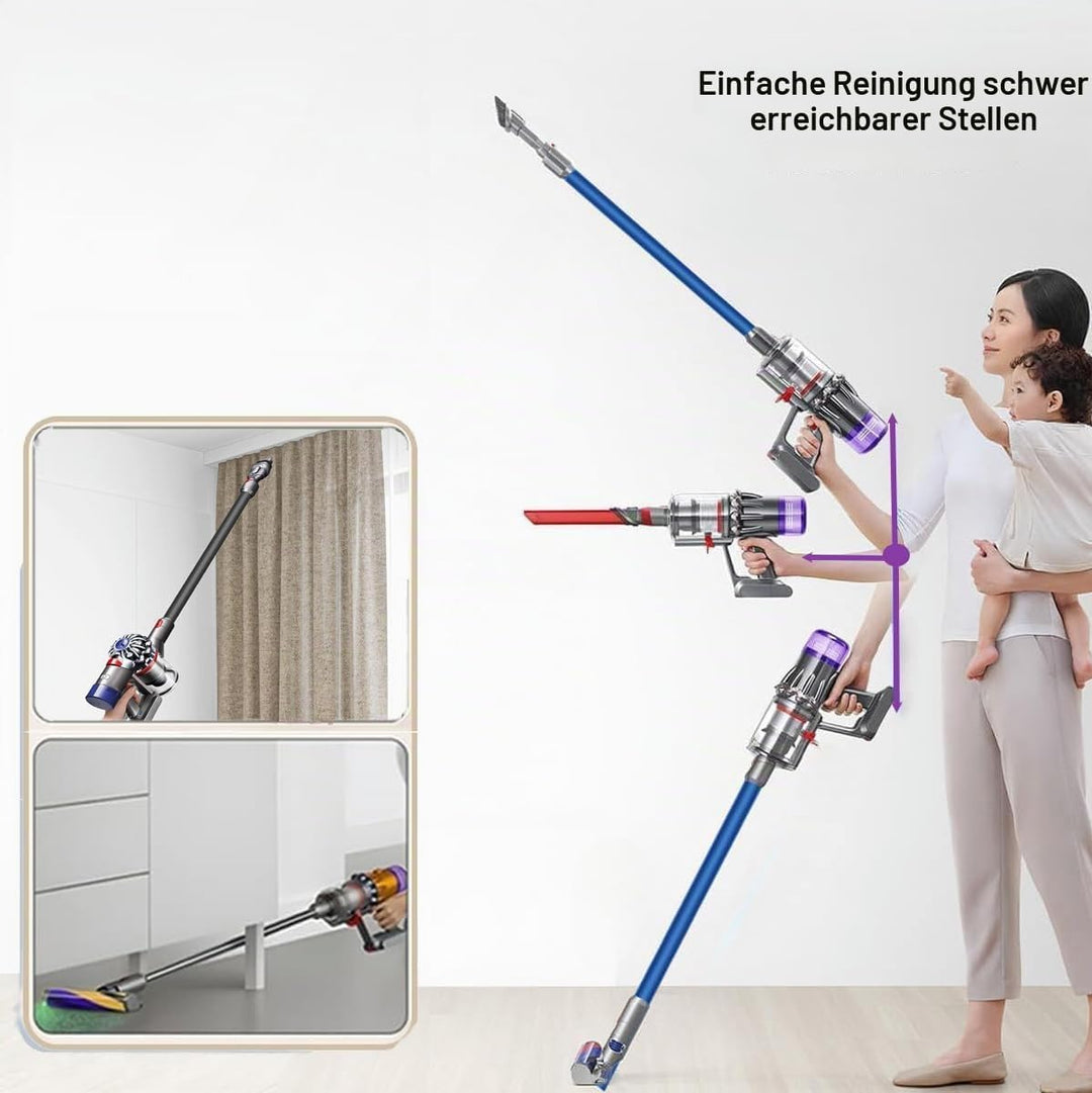 Schnellspannstab, kompatibel mit Dyson V15, V11, V10, V8, V7, Staubsauger-Verlängerungsstange, Verlä