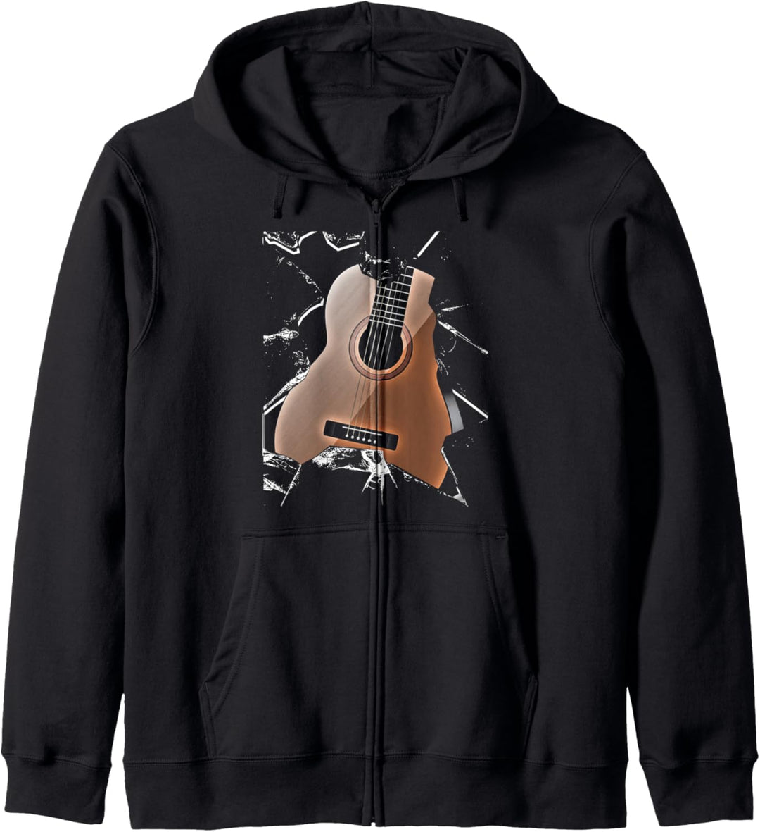 Gitarre Kapuzenjacke