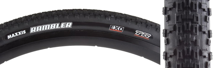 Maxxis Rambler 120TPI Dual Compound EXO Tubeless Ready Faltreifen Schwarz 700x38c, Schwarz 700x38c