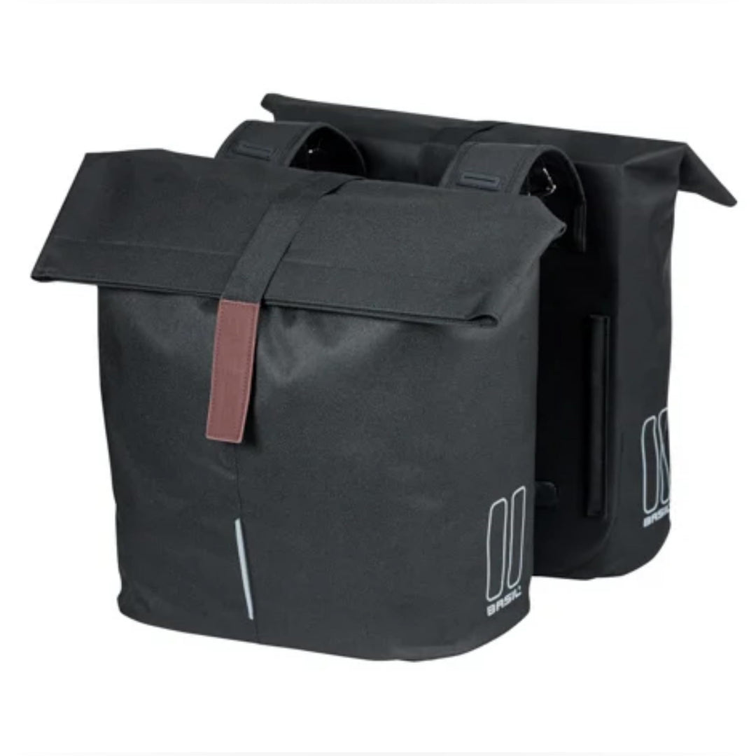 Basil City Fahrrad Doppeltasche - Fahrradtaschen für Gepäckträger - Gepäckträgertaschen Hinten - Ein