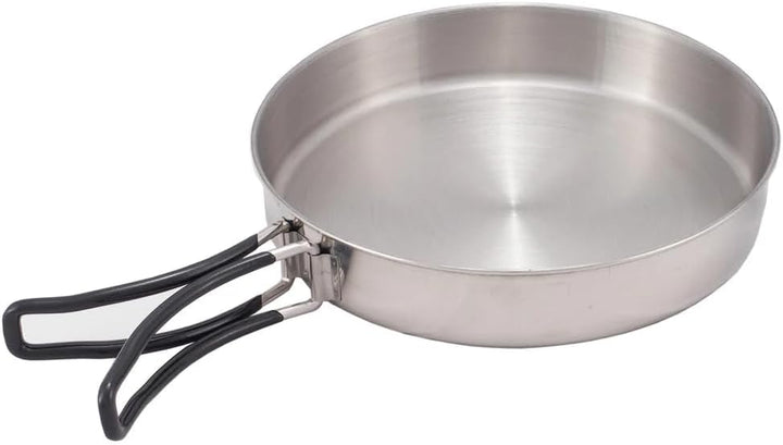 XXL Edelstahl Kochtopf-Set 2 teilig Kochgeschirr Camping Kochset Campinggeschirr, Silber
