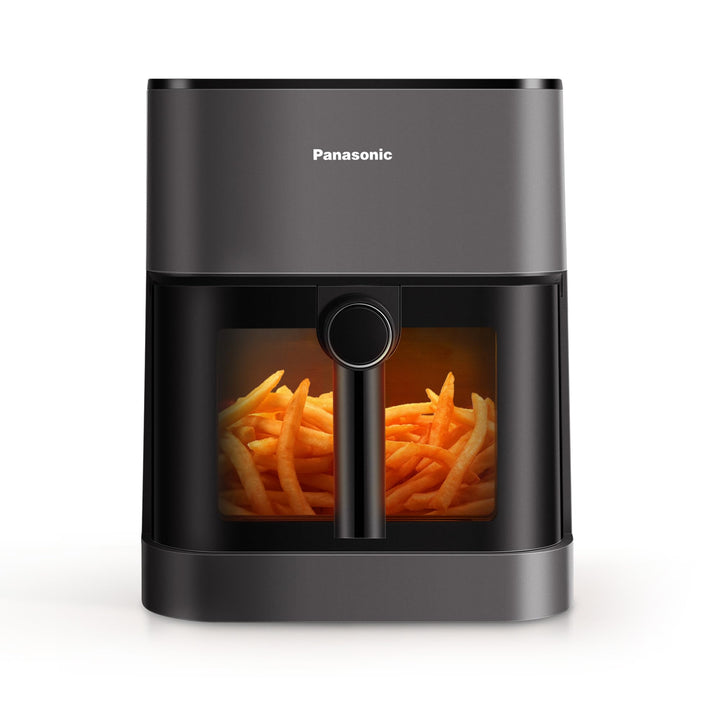 Panasonic NF-CC500SXE Air Fryer mit Sichtfenster, 5 l, 80–200 °C, digitaler Timer & LCD-Display, san