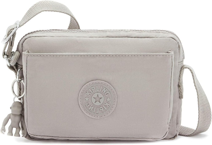 Kipling Damen Abanu Crossbody, Grau Gris, 20x13.5x7.5 cm (B x H x T) Grey Gris, Grey Gris