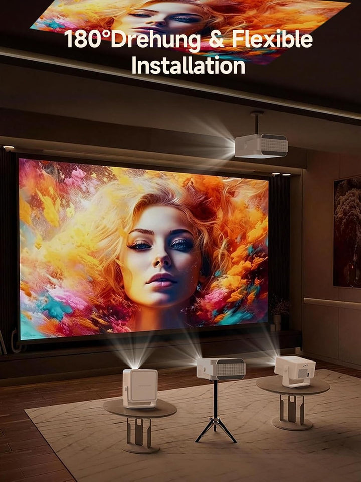 【Android 14 & 800 ANSI】 Magcubic Mini Beamer 4K 8K Unterstützt, Smart Projektor Native 1080P mit WiF