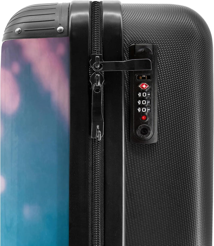 NoBoringSuitcases.com® Koffer Handgepäck Trolley Rollkoffer Kleine Reisekoffer mit 4 Rollen - Kuh -