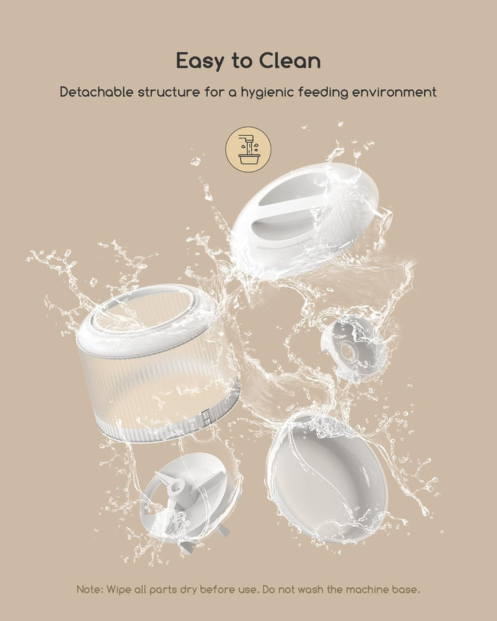 Faroro Futterautomat Katze WiFi, 3MP HD Video Katzenfutter Automat mit Nachtsicht, 4L Futterspender