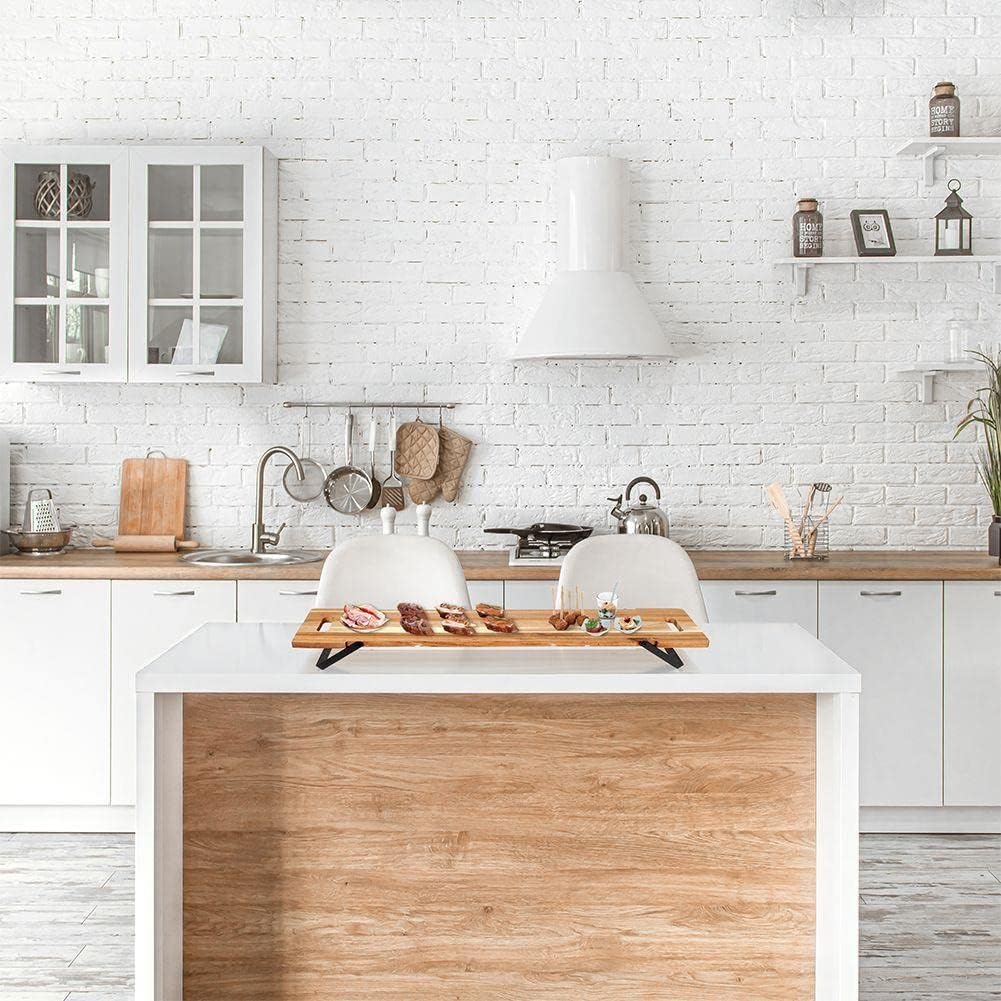 Servierbrett Serviertablett Frühstückstablett Bett-Serviertisch Betttablett Holz-Serviertablett aus