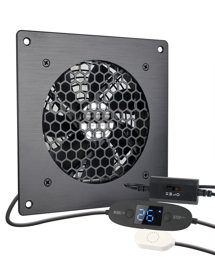 USB-Lüfter 120MM, Digitalanzeige temperaturgesteuertes | leises Lüftersystem, 5V-Lüfter mit modernem