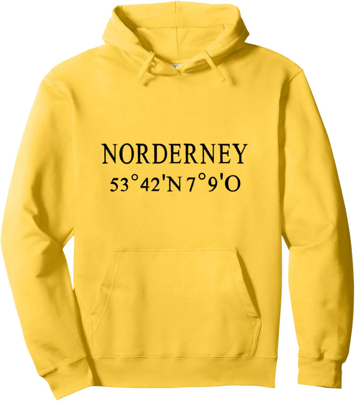 Norderney Koordinaten Souvenir Insel, Norderney Pullover Hoodie