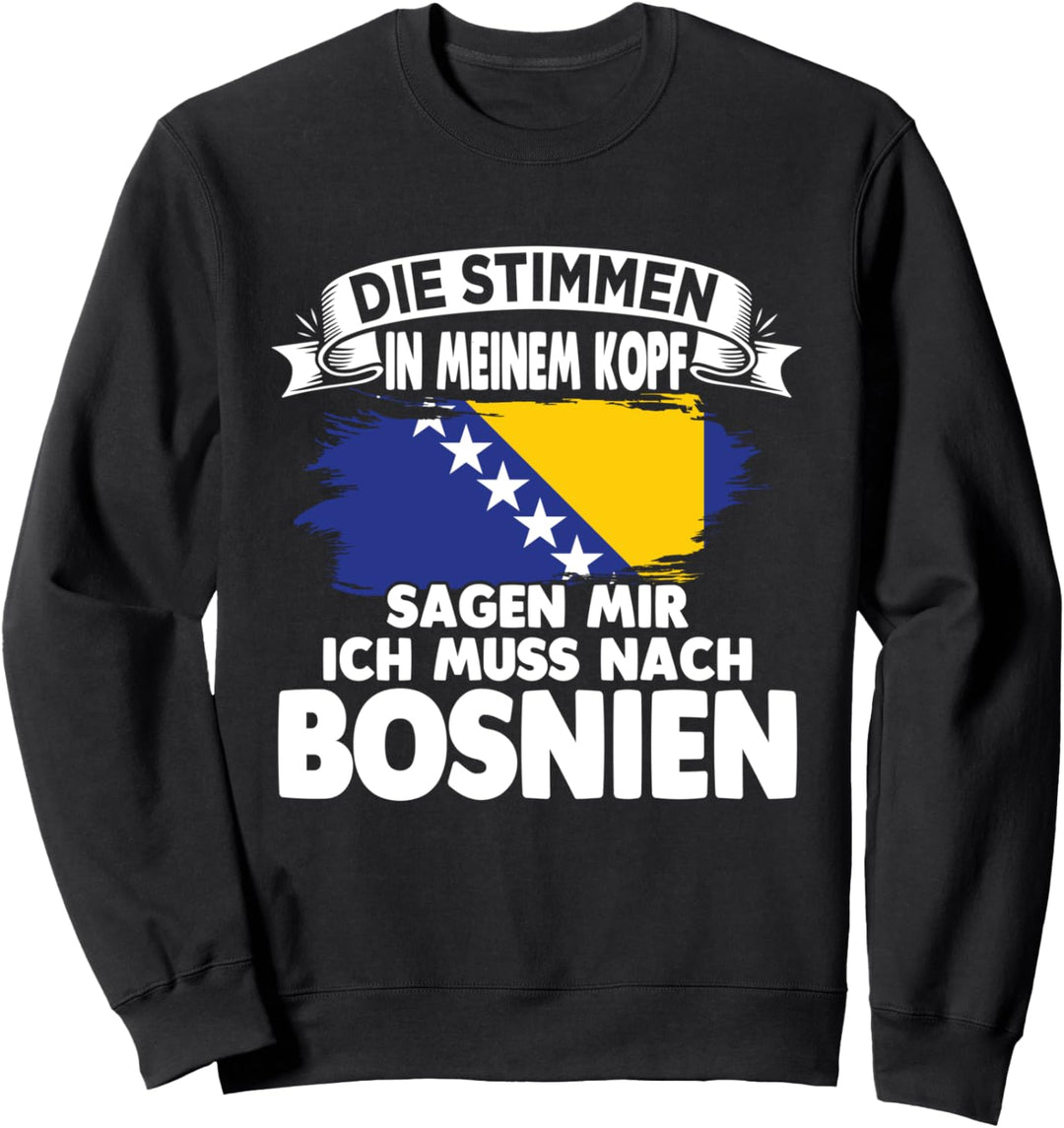 Bosnische Flagge Bosnier Bosnisch Bosnien Sweatshirt