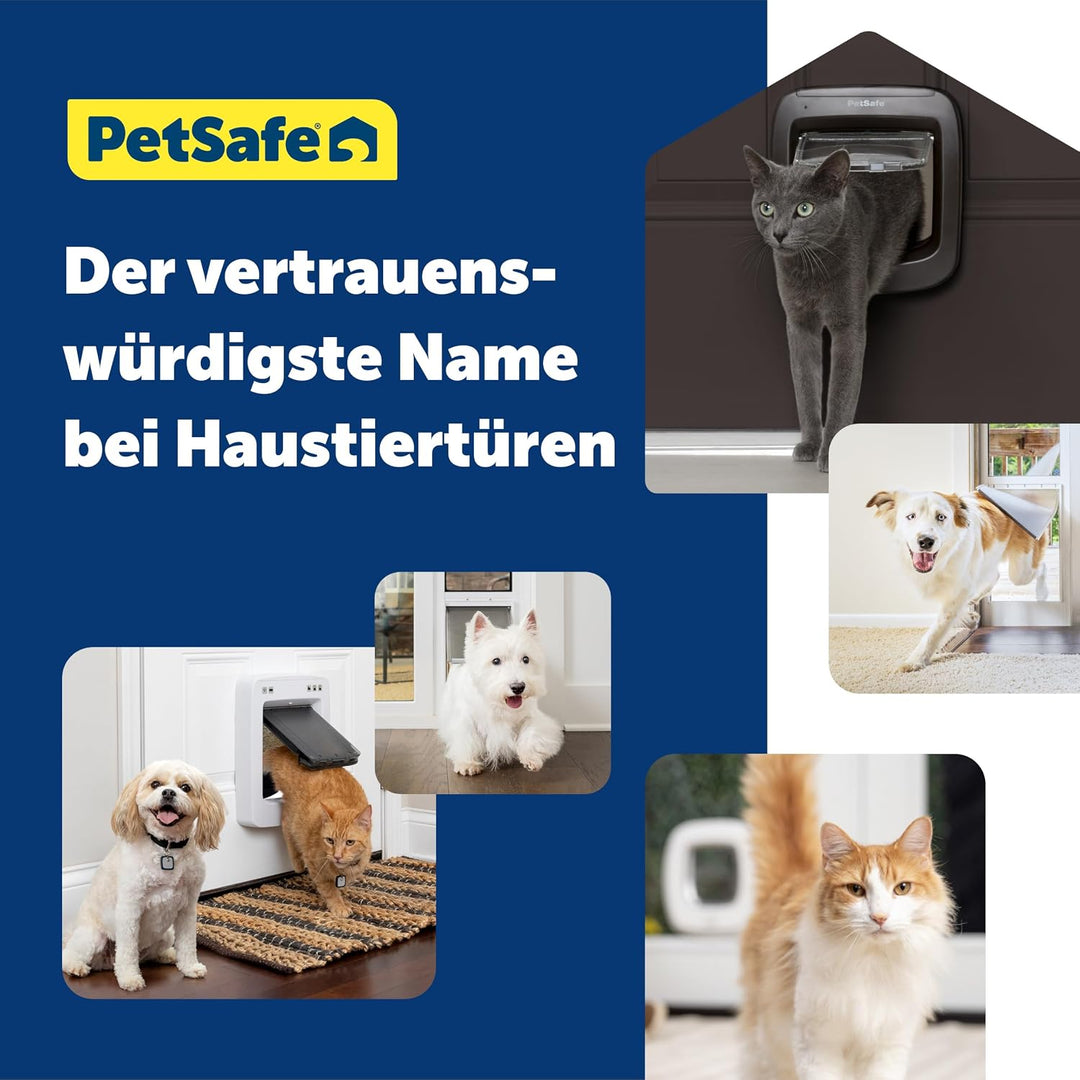PetSafe Mikrochip-aktivierte Katzenklappe, exklusiver Einstieg, einfache Installation, manuelle 4-We