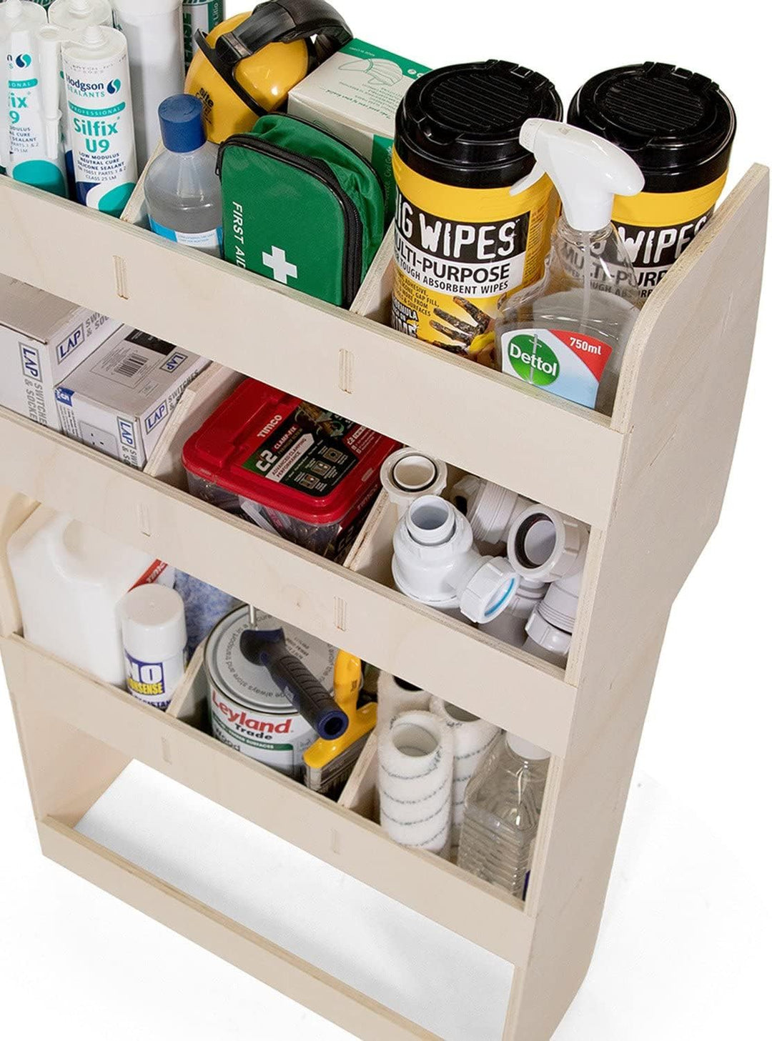 Vanify - Kompatibel mit Volkswagen Caddy L1 2003-20 Fahrzeugeinrichtung Fahrzeugregale, Beifahrersei