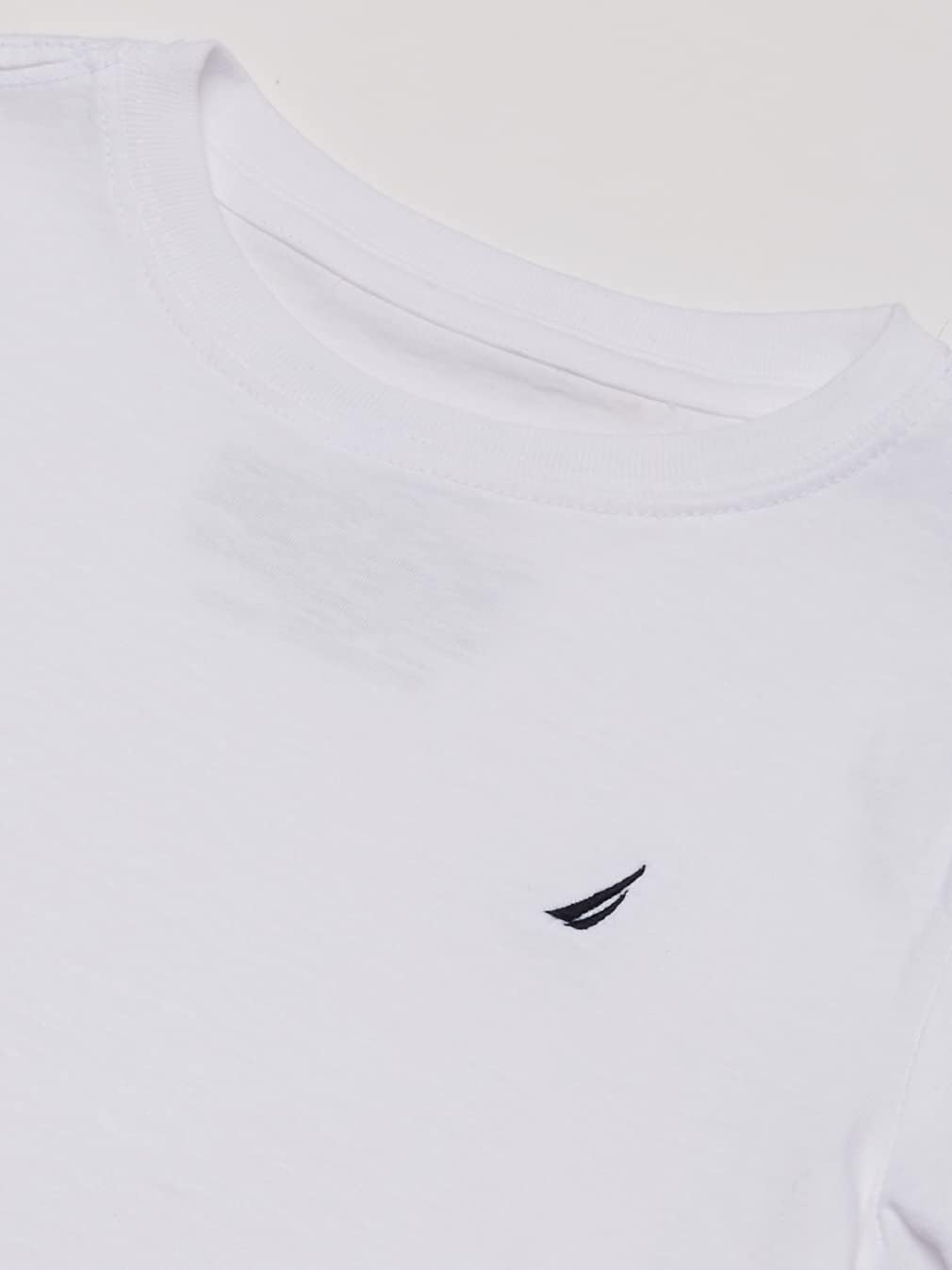 Nautica Jungen Short Sleeve Solid Crew Neck Tee Hemd M Weiss, M Weiß