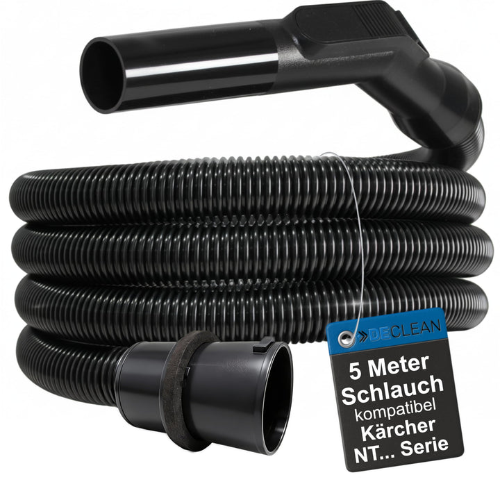 DeClean 5 Meter Saugschlauch Schlauch kompatibel mit Kärcher Staubsauger NT 14/1,NT 25/1,NT 27/1,NT