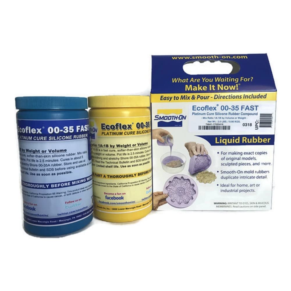 Smooth-On ECOFLEX 00-35 Fast Platinum Cure Silikon-Gummimischung, 0,9 kg