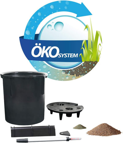 Pflanzwerk® ÖKOSYSTEM Pflanzkübel Pipe - Blumentöpfe Übertöpfe mit BEWÄSSERUNGSSYSTEM - 78cm/Ø40cm G