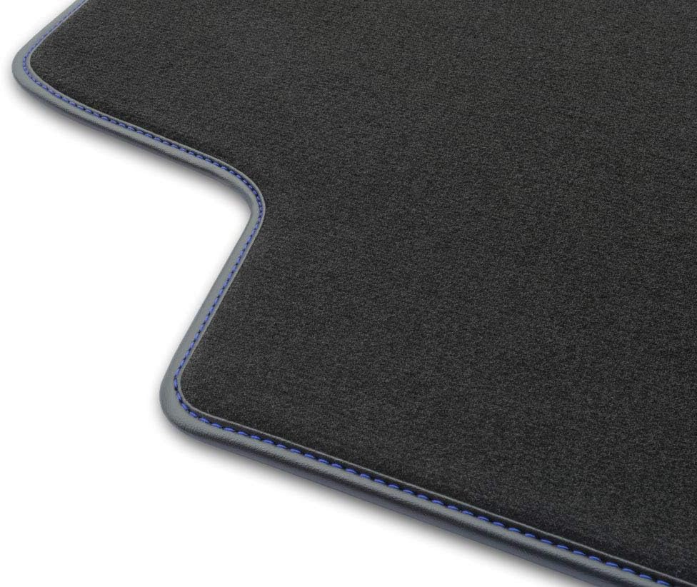 MOTOS Premium Velours-Fussmatten passend für Audi A3 8L 1996-2003 - Premium, Leder, Blau fussmatten