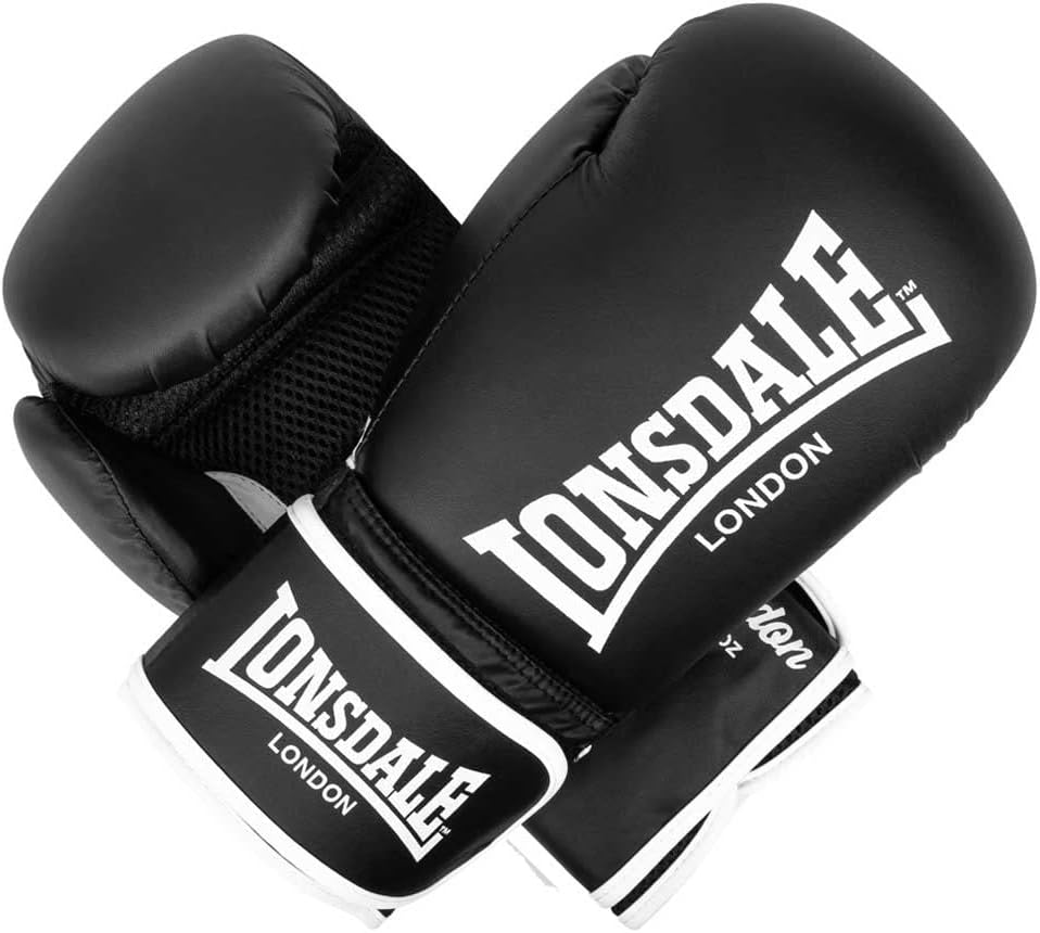Lonsdale Unisex-Adult Ashdon Equipment 08 oz Black/White, 08 oz Black/White