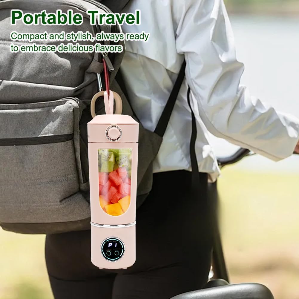 Tragbarer Mixer Smoothie Maker 700ml Mini-Mixer für Smoothies und Shakes Mini-Standmixer mit 12 Rost