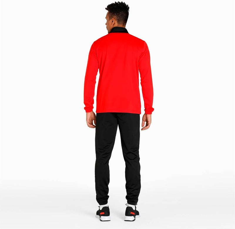 PUMA Herren Individualrise Tracksuit Trainingsanzug S Puma Red-Puma Black, S Puma Red-Puma Black