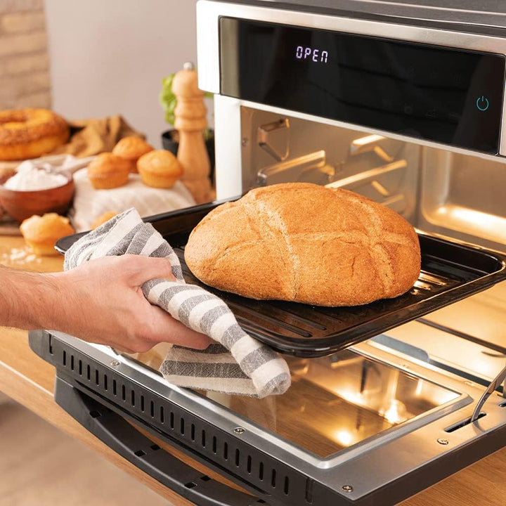 Cecotec Bake&Fry Touch Heissluftfritteuse. 14-25-30 Liter, Konvektion, Touchscreen (25 Liter, Stahl)