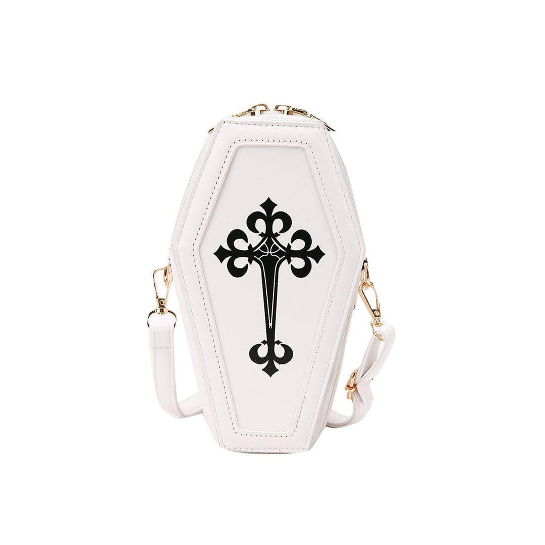PORRASSO Gothic Sarg Umhängetasche Damen Schultertasche Crossbody Bag Messenger-Tasche für Halloween