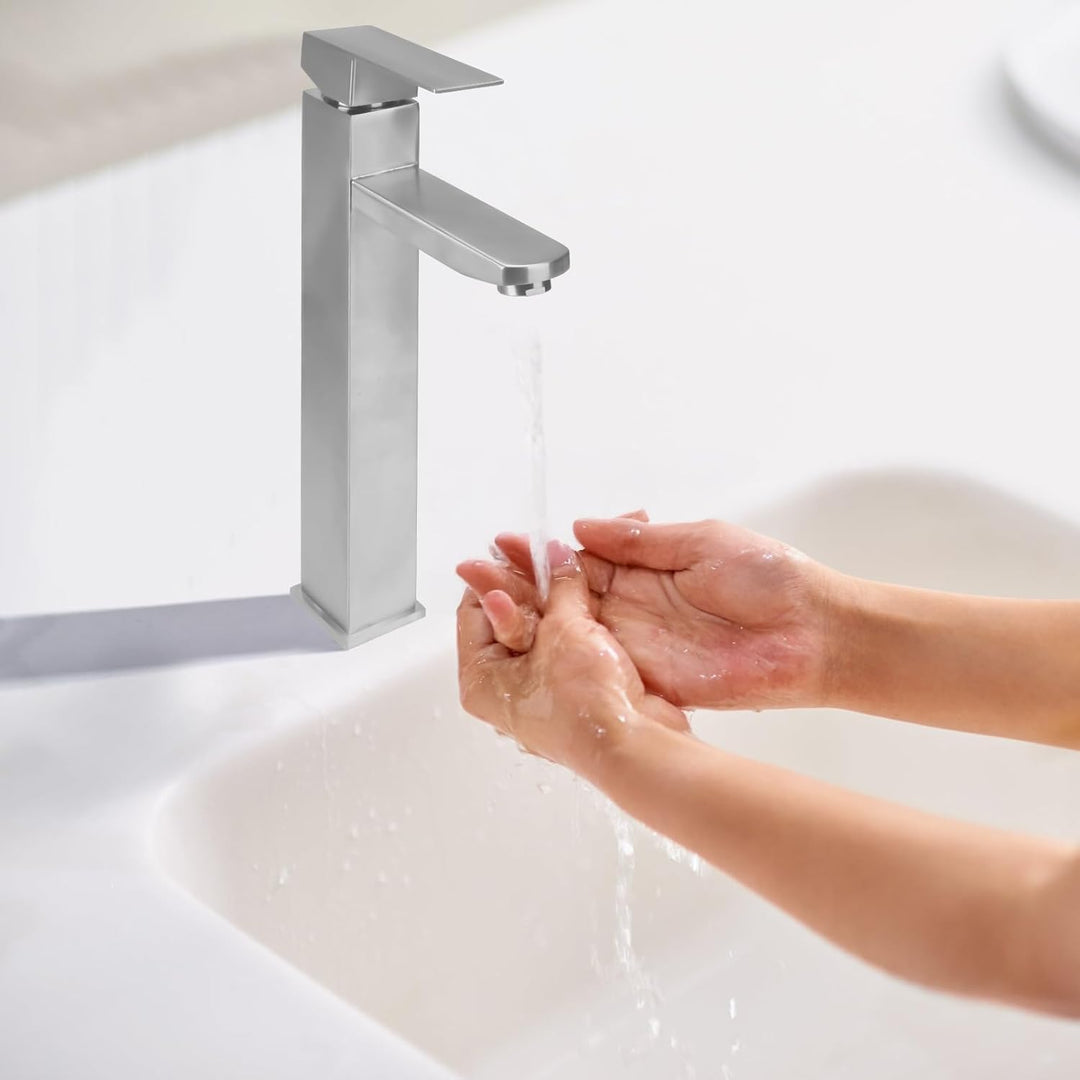 Waschtischarmatur Hoch Wasserhahn Bad Waschtischarmatur Armatur Badezimmer Einhebelmischer Waschbeck