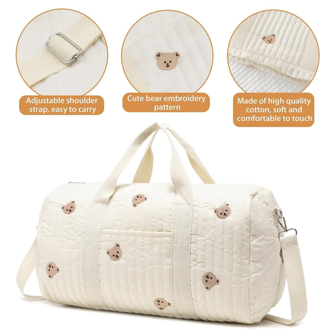 Grosse Wickeltasche Bag, Kompakte Baby Windeltasche & Reisetasche, Vielseitige Tragetasche mit Schul